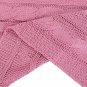 Battilo Eastin Dual Cable Knit Throw Blanket, Soft Cozy Snuggle TV Blanket, 50"x60" (Pink)