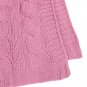 Battilo Eastin Dual Cable Knit Throw Blanket, Soft Cozy Snuggle TV Blanket, 50"x60" (Pink)
