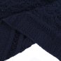 Battilo Shibles Knitted Chenille Throw Blanket for Sofa and Couch - Navy, 50"x60"