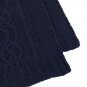 Battilo Shibles Knitted Chenille Throw Blanket for Sofa and Couch - Navy, 50"x60"
