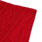 Battilo Shibles Knitted Chenille Throw Blanket for Sofa and Couch - Red, 50"x60"