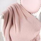 Battilo[Pink 50"x80"]Soft Throw Blanket Warm & Cozy for Couch Sofa Bed Beach Travel