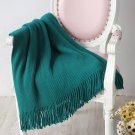 Battilo[Aqua 50"x60"]Soft Throw Blanket Warm & Cozy for Couch Sofa Bed Beach Travel