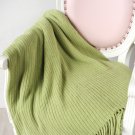 Battilo[Light Green 50"x80"]Soft Throw Blanket Warm & Cozy for Couch Sofa Bed Beach Travel