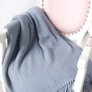 Battilo[Bluish Grey 50"x80"]Soft Throw Blanket Warm & Cozy for Couch Sofa Bed Beach Travel