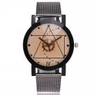 Casual Quartz Stainless Steel Band Marble Strap Watch Analog Wrist Watch