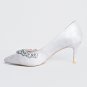 Catherine H -Olivia Pointed Toe Pumps Bridal shoes Embellished High Heels