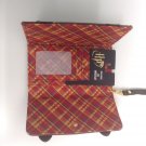 Harry Potter Hogwarts Satchel Fold Wallet Wristlet Brown Faux Leather Bioworld