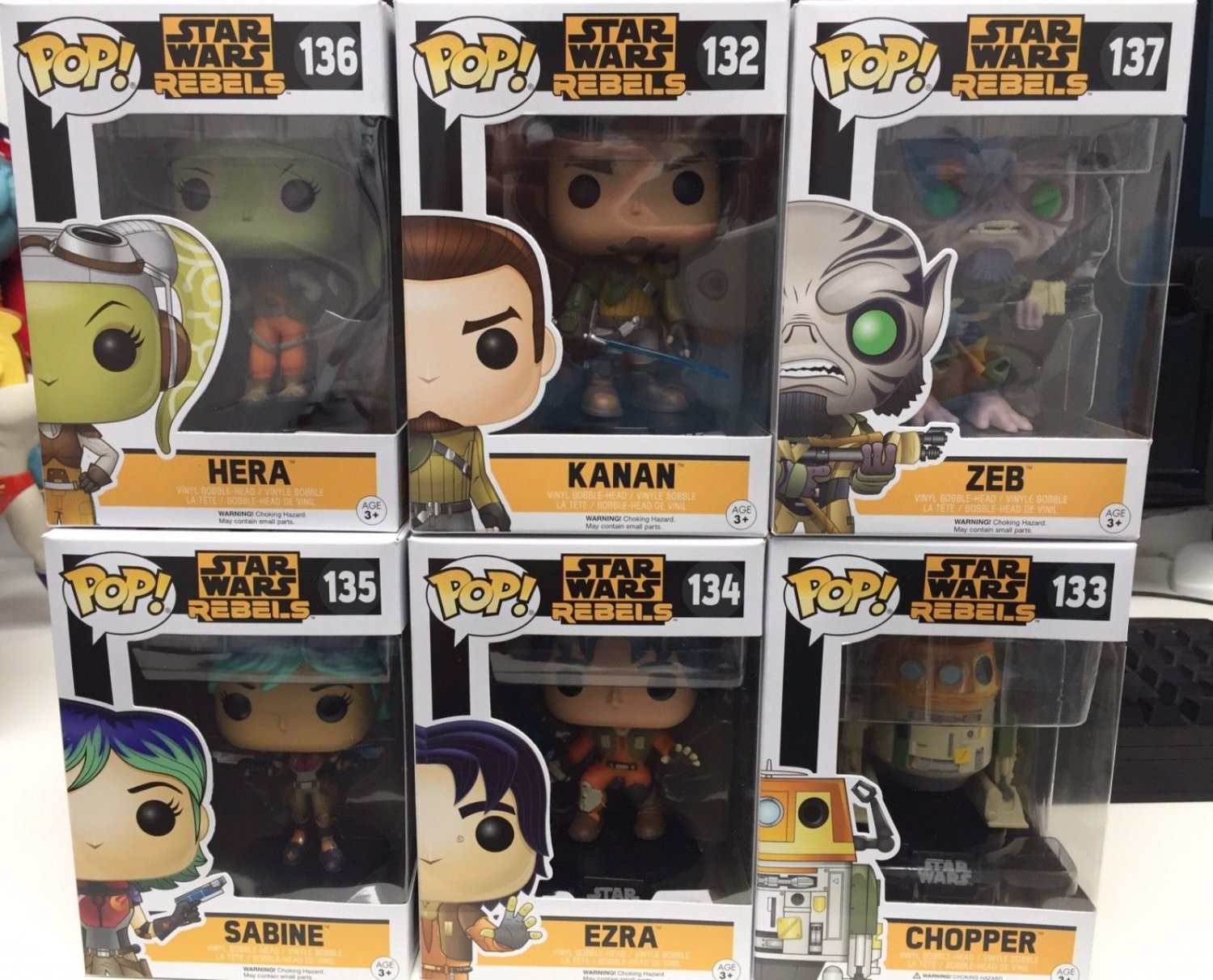 Funko POP! Star Wars ~ STAR WARS: REBELS VINYL FIGURE SET ~ Sabine, Ezra, Zeb+++