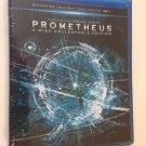 Prometheus 3D (Blu-ray/DVD, 2012, 4-Disc Set, Collectors Ed 3D UltraViolet (NEW)