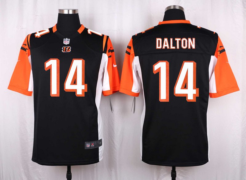Mens Cincinnati Bengals #14 Andy Dalton mens game Football jersey black