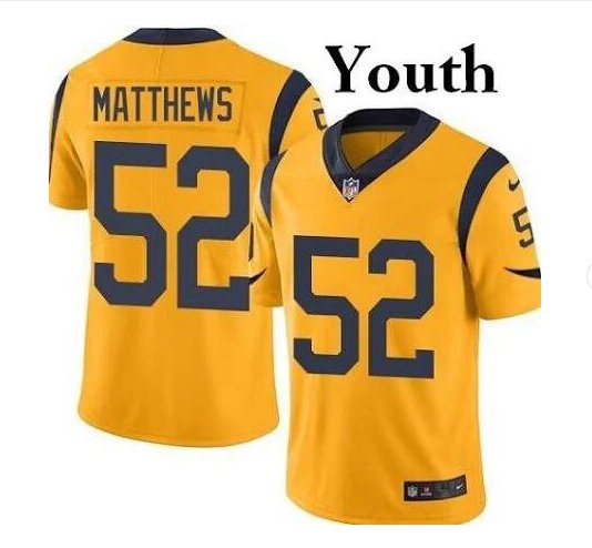 Youth Green Bay Packers #52 Clay Matthews black Stitched Football jersey