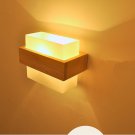 Wood Wall glass lamp shade wall sconce home lighting corridor decor Fixtures