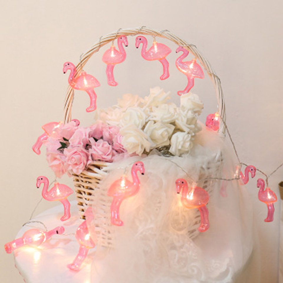 10 LED USB plug Flamingo String Lamp Home Night Light Christmas Party decor