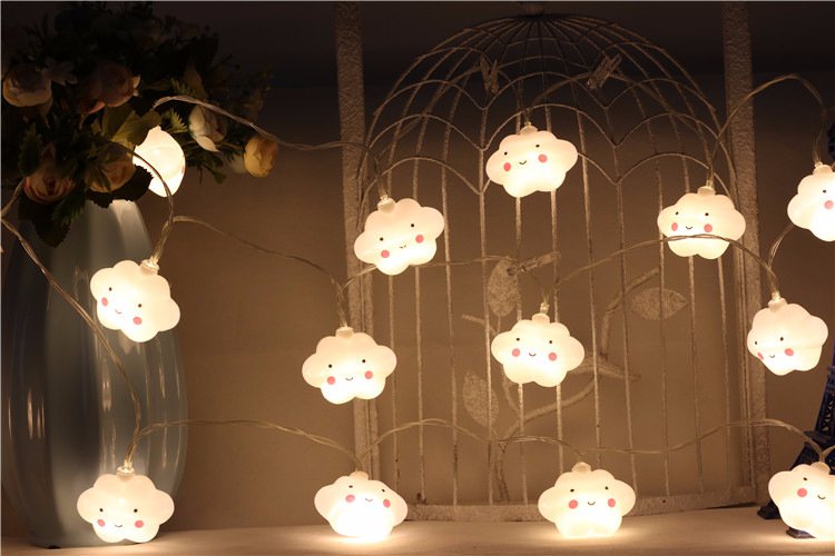 20 LED Clouds String Lamp Home Night Light Christmas Party kids bedroom decor