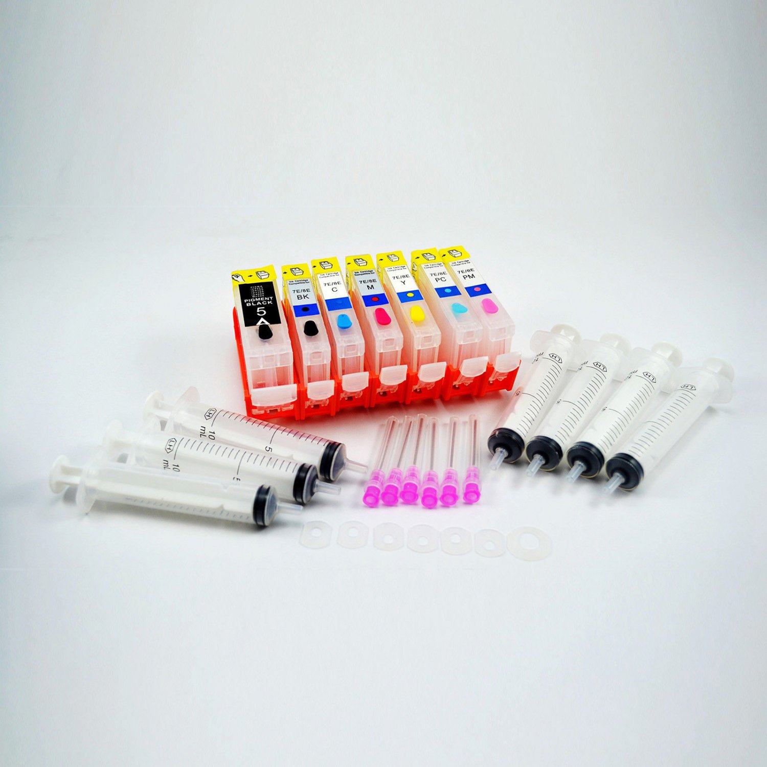 refillable ink cartridge CLI 8 PGI 5 For CANON PIXMA MP950 MP960 MP970 7pcs