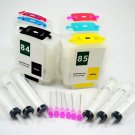 HP 84 85 Refillable Ink Cartridge Set for DesignJet 30 30n 90 90gp 90n 130 130g