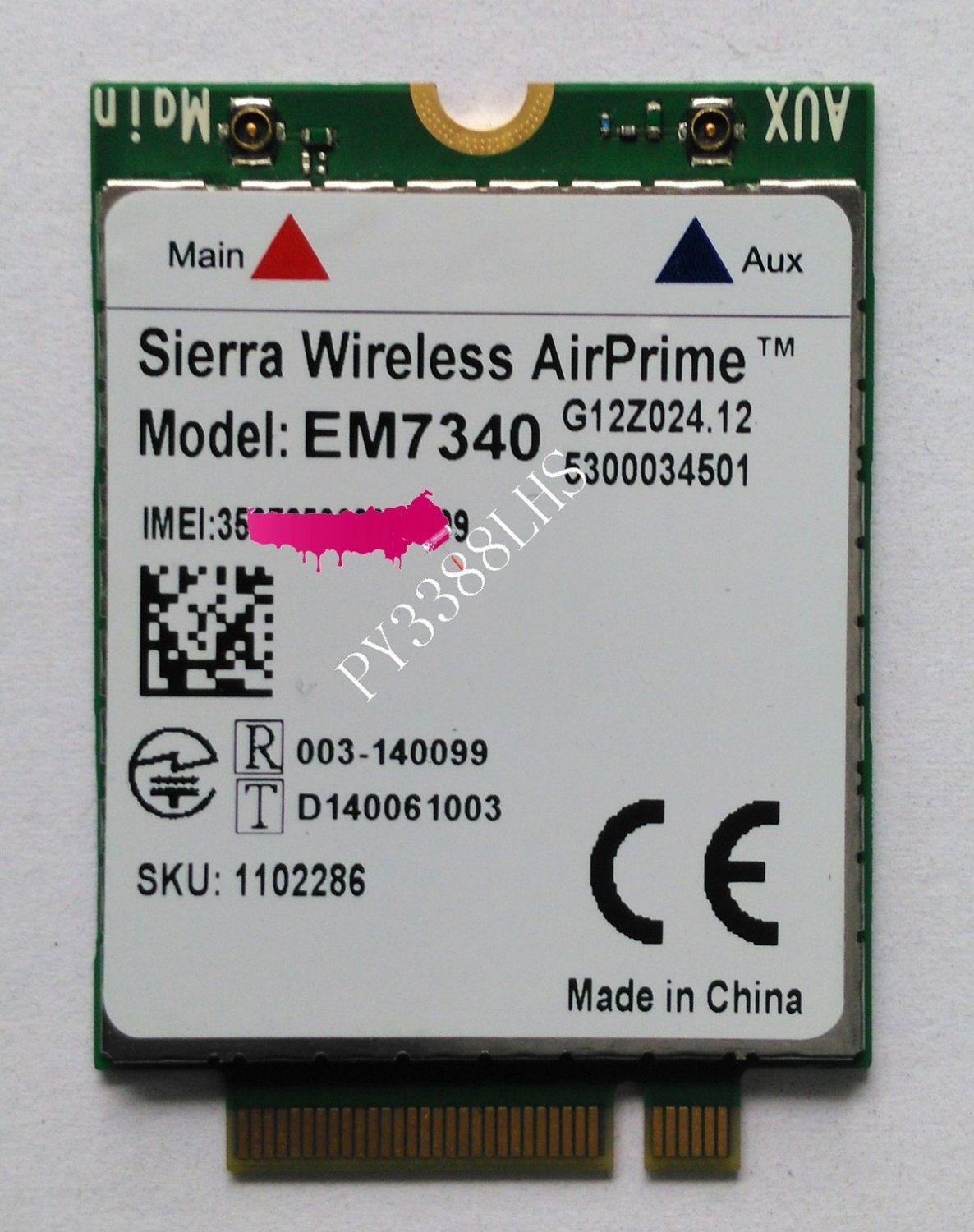 Sierra Wireless MC7340  3G 4G LTE/HSPA+ module from PCIe M.2 Unlocked