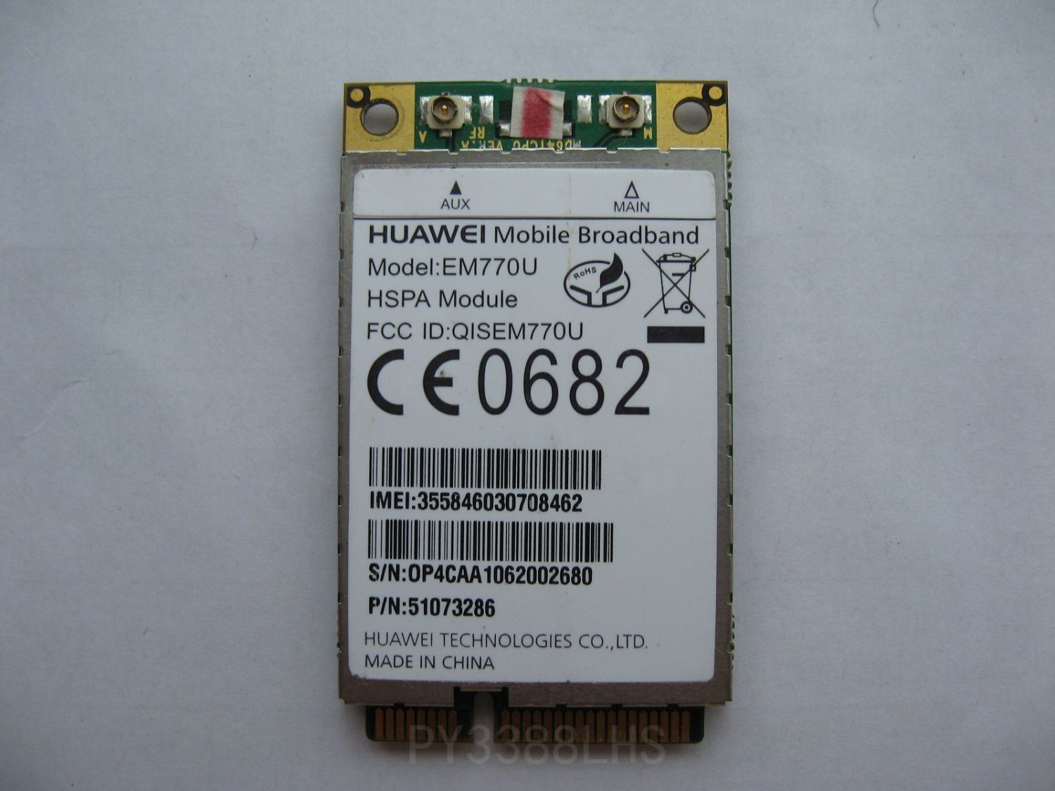 HUAWEI EM770U  PCI-E WAN 7.2Mbps AWS HSDPA Unlocked for WINDOWS Android