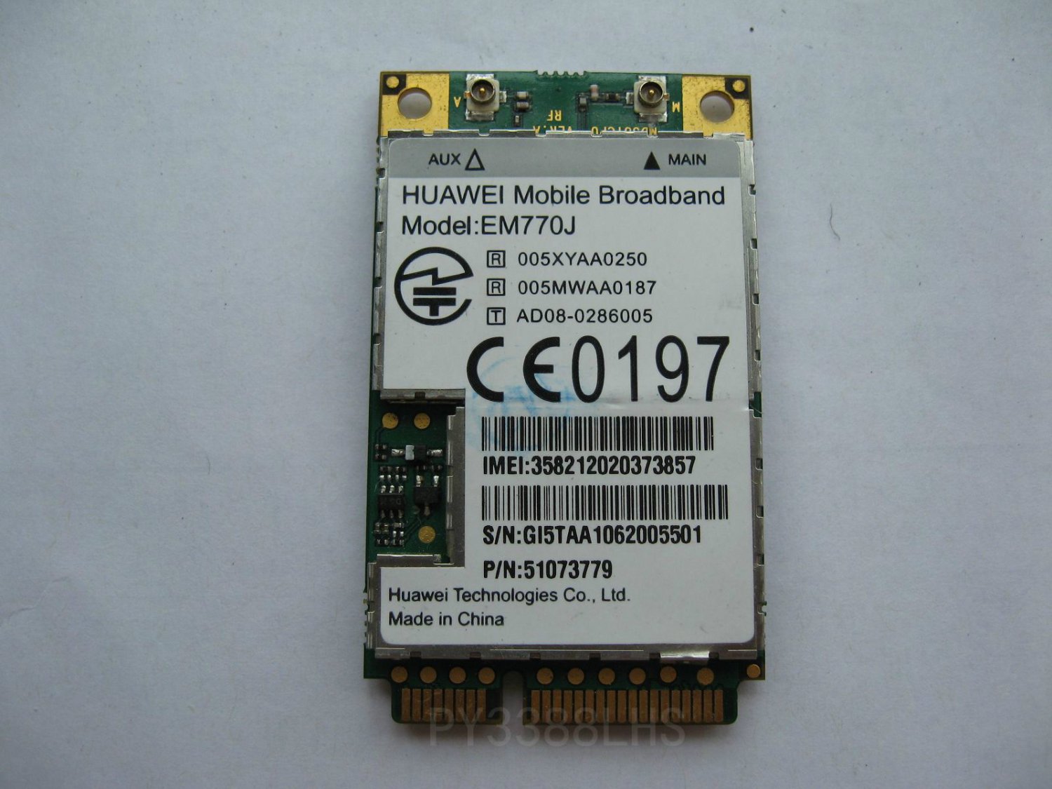 HUAWEI EM770J  PCI-E WAN 7.2Mbps HSDPA Unlocked for WINDOWS Android