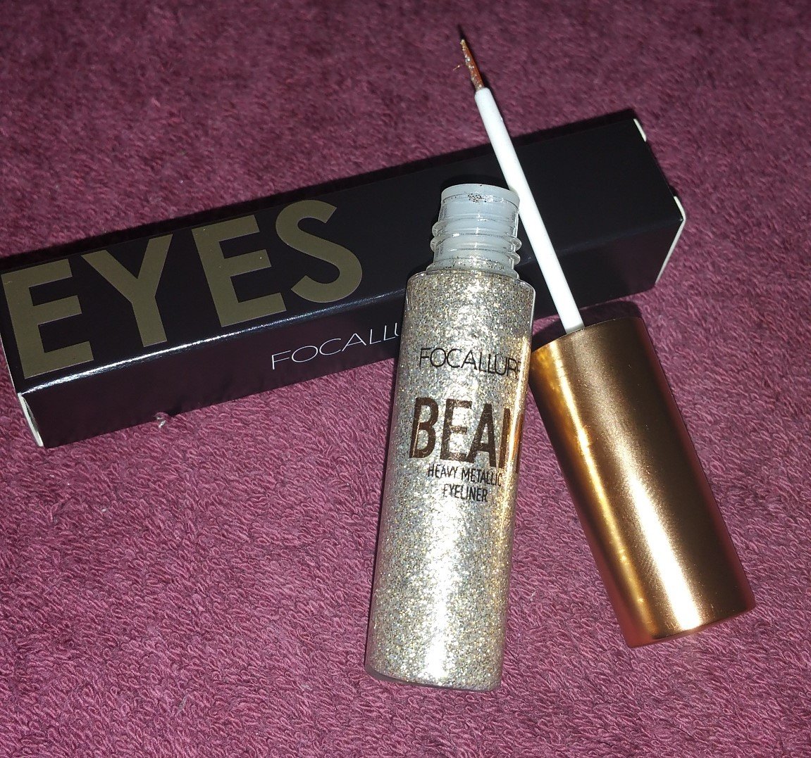 Focallure Glitter Gel Eyeliner 01 Platinum