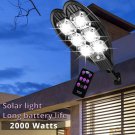 2000W Solar LED Street Light Large range IP65 Waterproof Remote Control PIR Motion Sensor Lamp