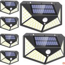 100 LED Solar Light PIR Motion Sensor Wall Lights Outdoor Waterproof Garden Light With 3 Mode