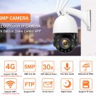 4G SIM Card Security Camera 5MP HD 30X Optical Zoom PTZ Speed Dome WIFI Camera 80m