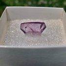 Clear Purple Fluorite Crystal Slice Specimen Illinois USA Mounted Boxed Labeled