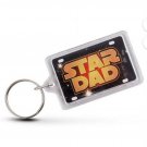 STAR DAD MY HERO Dad Keyring Gift Daddy Birthday Gift STAR WARS THEMED Acrylic STAR DAD MY HERO Dad Keyring Gift Daddy Birthday Gift STAR WARS THEMED Acrylic