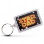 STAR DAD MY HERO Dad Keyring Gift Daddy Birthday Gift STAR WARS THEMED Acrylic