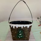 Vintage Rustic Christmas Metal Wall Hanging Basket XMAS Tree Snow Leather Decor Vintage Rustic Christmas Metal Wall Hanging Basket XMAS Tree Snow Leather Decor
