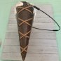 Vintage Rustic Christmas Metal Wall Hanging Basket XMAS Tree Snow Leather Decor