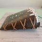Vintage Rustic Christmas Metal Wall Hanging Basket XMAS Tree Snow Leather Decor