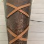Vintage Rustic Christmas Metal Wall Hanging Basket XMAS Tree Snow Leather Decor
