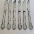 Set of 6 Estia Cascade Stainless Steel Flatware Knives Knife 8.5" Vintage Korea