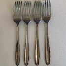 Wallace LURE Satin Stainless Steel Flatware Set of 4 Dinner Forks 7" Silverware Wallace LURE Satin Stainless Steel Flatware Set of 4 Dinner Forks 7" Silverware