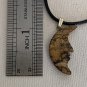 Picture Jasper Crescent MOON Face Pendant Necklace Double Sided Man in the Moon
