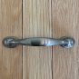 2 Drawer Pulls Dual Mount Shell Pull Satin Nickel Flower Curve Arch Bow Cabinet
