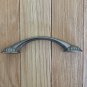 2 Drawer Pulls Dual Mount Shell Pull Satin Nickel Flower Curve Arch Bow Cabinet