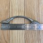 2 Drawer Pulls Dual Mount Shell Pull Satin Nickel Flower Curve Arch Bow Cabinet