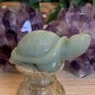 Green Aventurine Carved Turtle Figurine Crystal Animal Carving Gemstone Tortoise