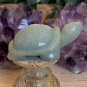 Green Aventurine Carved Turtle Figurine Crystal Animal Carving Gemstone Tortoise