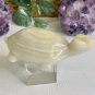 Large Natural Banded Calcite Crystal Turtle Polished Tortoise Figurine Carving