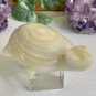 Large Natural Banded Calcite Crystal Turtle Polished Tortoise Figurine Carving