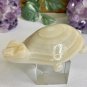 Large Natural Banded Calcite Crystal Turtle Polished Tortoise Figurine Carving