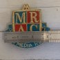 Vintage MRAC IN MEDIA RES Crest Emblem Badge Gold Bullion Embroidery With Case