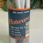 VTG Chef's Pic 12 Pcs Flatware Set White Handles Knifes Forks Spoons ABS Plastic
