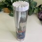VTG Chef's Pic 12 Pcs Flatware Set White Handles Knifes Forks Spoons ABS Plastic