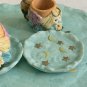 Miniature Tea Set Angels Tea Cups Plates Moon Stars Resin VTG 1995 Young's Inc